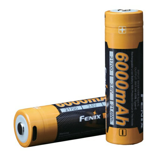 FENIX リチウムイオン専用充電電池 ARB-L21-6000B(USB充電タイプ) [ARB-L21-6000B] ARBL216000B 販売単位：1 送料無料