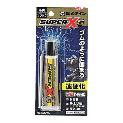 4901761528740｜680-7604 [AX271 ] 1販売 商品画像については実際の製品と異なる場合がございます。あくまでも商品のスペックをご確認の上ご注文をお願いいたします。※この商品は受注発注の商品です。その為メーカーに在庫がない場合がございます。その場合は大変申し訳ございませんがキャンセルとさせて頂きます。予めご了承下さい。680-7604特長超多用途、速硬化、ショックに強くハガレにくい接着剤です。熱・水に強く(-40〜120℃)屋外にも使用できます。タレが少なく、軽量物なら仮止め不要です。肉やせがなく、いやなニオイも少ないタイプです。柔らかい素材の柔軟性を失いません。日本接着剤工業会 JAIA F☆☆☆☆規格品、 4VOC基準適合品です。用途金属、硬質プラスチック、軟質塩化ビニル等の接着に。コンクリート、タイル、合成ゴム、皮革、木材等の接着に。仕様色：黒容量(ml)：20容量(L)：0.02使用温度範囲(℃)：-40〜120仕様2チューブタイプスーパーXシリーズ材質_仕上主成分：変成シリコーン樹脂質量55.000Gセット内容_付属品ヘラ注意※接着できないもの：ポリエチレン、ポリプロピレン、フッ素樹脂、ポリアセタール、ナイロン、シリコーンゴム等。原産国日本JANコード4901761528740「ルーペスタジオ」では、拡大鏡(虫眼鏡/ルーペ)、双眼鏡、単眼鏡、望遠鏡などのレンズ製品を主に取り扱っております。工具製品は常には在庫しておらずお取りよせとなります。ご了承下さい。接着剤1液タイプ 接着剤1液タイプセメダイン スーパーXゴールド ブラック 関連商品へ