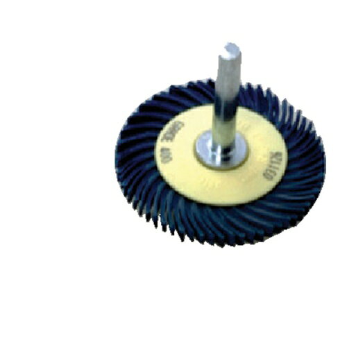 4547452044559｜273-6951 [BRMGRT40050] 5セット 商品画像については実際の製品と異なる場合がございます。あくまでも商品のスペックをご確認の上ご注文をお願いいたします。※この商品は受注発注の商品です。その為メーカーに在庫がない場合がございます。その場合は大変申し訳ございませんがキャンセルとさせて頂きます。予めご了承下さい。273-6951特長柔軟な特殊樹脂を毛先の細かいブラシ形状に加工しているため、複雑な形状の被研磨物にもよくなじみます。凹部にも良く毛先が到達し、砥粒入ナイロンブラシでは作業できなかった箇所にも快適に使用できます。ワイヤブラシや砥粒入ナイロンブラシより研磨力が高いため、従来のバリ取り作業時間を大幅に短縮できます。微小バリや汚れ、皮膜のみを除去し、被研磨物を削り過ぎることがありません。発熱や目づまりの影響がなく、常に新しい研磨砥粒が露出して作業の開始から最後まで研磨力が一定です。用途切削加工後のバリ・カエリ除去に。エンドミル加工後の抜きバリ除去に。ゴムライニングのハミ出しバリ除去。ダイカスト部品の傷、酸化皮膜除去。パイプ内面研磨。仕様外径(mm)：50.8軸径(mm)：6最高使用回転数(rpm)：12000粒度(#)：400砥材：酸化アルミニウム仕上がり相当番手(#)：400色：青仕様25個単位販売材質_仕上砥材:セラミック砥粒、酸化アルミニウム（80、120） 酸化アルミニウム（220、400、6M、1M） パーミス（PUM）軸：スチール質量40.000G注意この商品は、一般消費者様向けの製品ではないため、表示や取扱説明書等が一般消費者様向けに表記・同梱されておりません。12000rpm未満の回転数にてご使用ください。パーミスは被研磨物にすじを残さない特長を持つ微細砥粒です。原産国アメリカJANコード4547452044559「ルーペスタジオ」では、拡大鏡(虫眼鏡/ルーペ)、双眼鏡、単眼鏡、望遠鏡などのレンズ製品を主に取り扱っております。工具製品は常には在庫しておらずお取りよせとなります。ご了承下さい。軸付ブラシ 軸付ホイールブラシ3M ラジアル・ブリッスルマーガレットディスク 関連商品へ