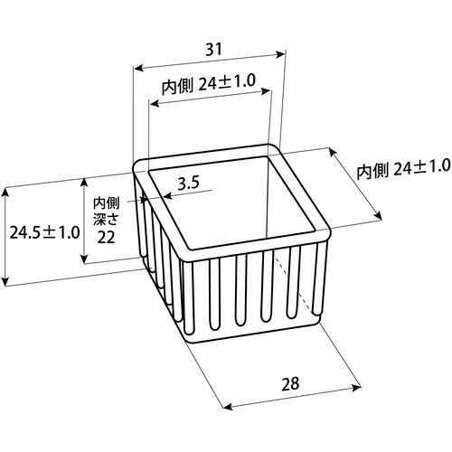 WAKI イスキャップB茶角 BC-202 2...の紹介画像2