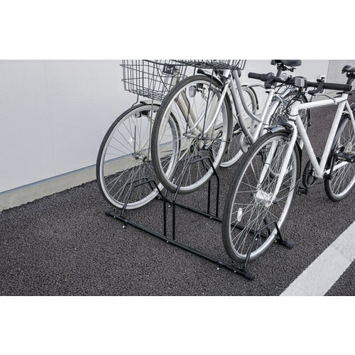 IRIS 206339 自転車スタンド(3台用) ブラック [BYS-3-R] BYS3R 販売単位：1 送料無料