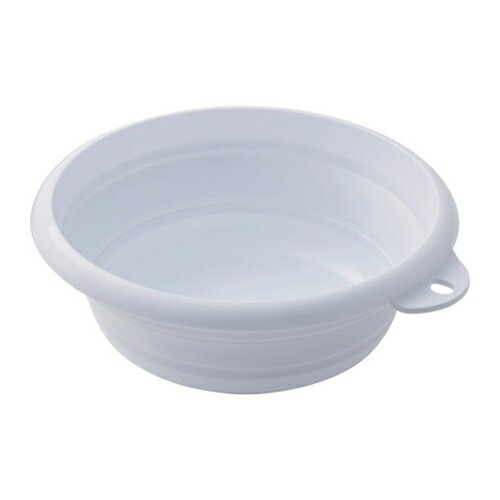 伊勢藤 おりたためる湯おけマグネット付 ホワイト [I-637-W] I637W 販売単位：1