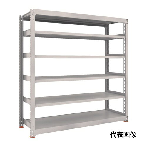 4550414295029｜692-3842 [M56396SFC ] 1販売商品画像については実際の製品と異なる場合がございます。あくまでも商品のスペックをご確認の上ご注文をお願いいたします。※この商品は受注発注の商品です。その為メーカーに在庫がない場合がございます。その場合は大変申し訳ございませんがキャンセルとさせて頂きます。予めご了承下さい。692-3842特長ボルトを1本も使用していないボルトレス構造で、分解・組み立て作業が簡単で、作業時間を大幅に短縮できます。棚の段変更が、25mmピッチで、自由に調整、変更ができます。高さ、奥行が同じであれば、増結することができます。また、支柱を兼用することにより、コストダウンが図れます。優れた断面構造で、荷重、横からのねじれにも強いC型形状の支柱を採用しています。免震樹脂ベースは滑り低減による免震機能を有しており、積載物の落下リスクを低減します。仕様間口(mm)：961奥行(mm)：931高さ(mm)：1811有効間口(mm)：840色：ネオグレー棚段数(段)：6均等積載量(kg/段)：500最大積載量(kg/台)：2500棚板調整ピッチ(mm)：25タイプ：単体型組立目安：2人30分仕様2均等積載量：500kg/段最大積載量：2500kg/台材質_仕上本体:スチール（粉体塗装）ベース:ポリプロピレン（再生材100％使用）免振樹脂ベース：オイレス特殊充填剤入りPOM(ポリアセタール)質量107.300KGセット内容_付属品支柱4本・ビーム4本・棚板12枚・中棚受10個・天棚受2個・C型補強材12本・免震樹脂ベース4個注意集中荷重になりますと耐荷重能力は半減します。必ず均等に荷重を分布させてご使用ください。直送時軒下渡し免震樹脂ベースは地震による棚の転倒リスクを低減するもので、地震による被害が発生しないことを保証するものではありません。免震樹脂ベースは日本国内用です。原産国日本JANコード4550414295029「ルーペスタジオ」では、拡大鏡(虫眼鏡/ルーペ)、双眼鏡、単眼鏡、望遠鏡などのレンズ製品を主に取り扱っております。工具製品は常には在庫しておらずお取りよせとなります。ご了承下さい。中量棚（500kg） スチール製中量ボルトレス棚TRUSCO スチールラック M5型中量棚 関連商品へ
