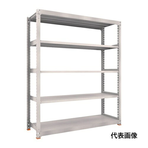 4550414273836｜691-7519 [M58355SFC ] 1販売商品画像については実際の製品と異なる場合がございます。あくまでも商品のスペックをご確認の上ご注文をお願いいたします。※この商品は受注発注の商品です。その為メーカーに在庫がない場合がございます。その場合は大変申し訳ございませんがキャンセルとさせて頂きます。予めご了承下さい。691-7519特長ボルトを1本も使用していないボルトレス構造で、分解・組み立て作業が簡単で、作業時間を大幅に短縮できます。棚の段変更が、25mmピッチで、自由に調整、変更ができます。高さ、奥行が同じであれば、増結することができます。また、支柱を兼用することにより、コストダウンが図れます。優れた断面構造で、荷重、横からのねじれにも強いC型形状の支柱を採用しています。免震樹脂ベースは滑り低減による免震機能を有しており、積載物の落下リスクを低減します。仕様間口(mm)：961奥行(mm)：481高さ(mm)：2411有効間口(mm)：840色：ネオグレー棚段数(段)：5均等積載量(kg/段)：500最大積載量(kg/台)：2500棚板調整ピッチ(mm)：25タイプ：単体型組立目安：2人30分仕様2M5型中量棚900X471XH24005段単体NG最大積載量：2500kg/台材質_仕上本体:スチール（粉体塗装）ベース:ポリプロピレン（再生材100％使用）免震樹脂ベース：オイレス特殊充填剤入りPOM(ポリアセタール)質量69.800KGセット内容_付属品支柱4本・ビーム4本・棚板5枚・中棚受8個・天棚受2個・C型補強材10本・免震樹脂ベース4個注意集中荷重になりますと耐荷重能力は半減します。必ず均等に荷重を分布させてご使用ください。直送時軒下渡し免震樹脂ベースは地震発生時の棚の揺れを軽減するものであり、棚の転倒防止、収納されている物品の落下防止等を保証するものではありません。原産国日本JANコード4550414273836「ルーペスタジオ」では、拡大鏡(虫眼鏡/ルーペ)、双眼鏡、単眼鏡、望遠鏡などのレンズ製品を主に取り扱っております。工具製品は常には在庫しておらずお取りよせとなります。ご了承下さい。中量棚（500kg） スチール製中量ボルトレス棚TRUSCO スチールラック M5型中量棚 関連商品へ