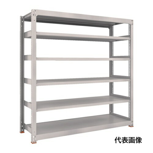 Office - TRUSCO トラスコ中山 スチールラック M5型中量棚 1500X571XH2400 6段 単体 免震樹脂ベース付 ネオグレー ネオグレー [M5-8566SFC NG] M58566SFC 販売単位：1 送料無料