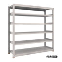 TRUSCO トラスコ中山 スチールラック M5型中量棚 1800X921XH2400 6段 単体 免震樹脂ベース付 ネオグレー ネオグレー [M5-8696S...