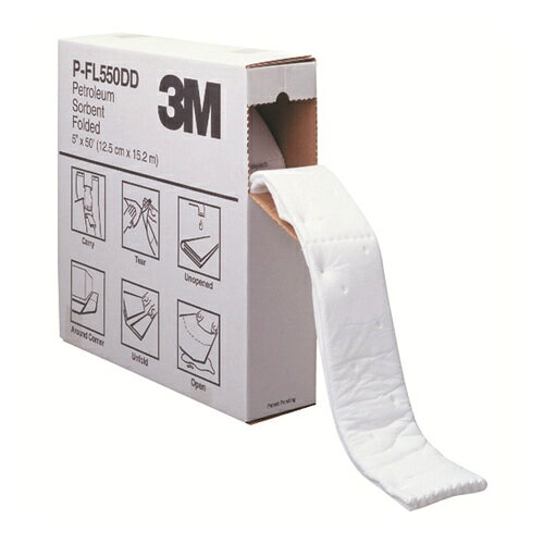 3M オイルソーベント(フォールデッドタイプ) 127mmX15.2m(1巻入) [P-FL550DD] 販売...
