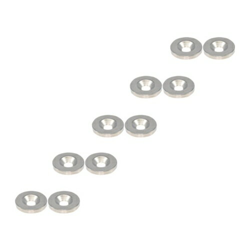 TRUSCO トラスコ中山 まとめ買い ネオジム丸形磁石 皿ねじ穴付 外径25mmX4mm M6 10個入 [T25R04-M6-10P] T25R04M610P 販売単位：1 送料無料