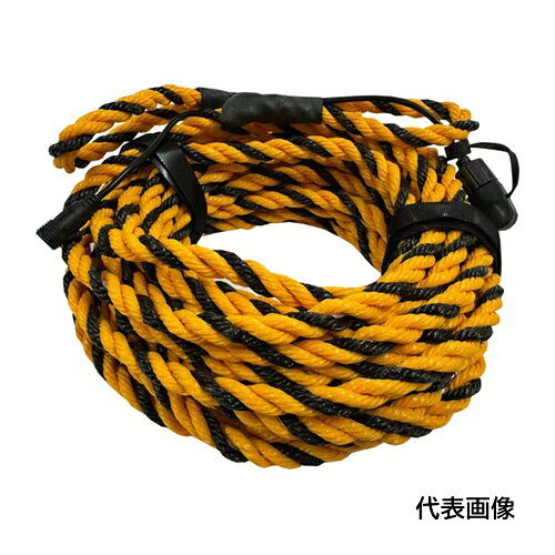 仙台銘板 標識ロープ 光るトラロープ ピカくん 緑 10m [TRP-10-G] TRP10G 販売単位：1 送料無料
