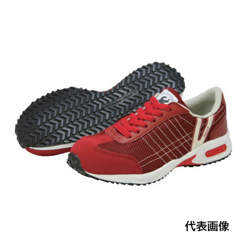 日進 耐滑樹脂先芯入りスニーカー ワイン 27.0cm [V2000WIN-27.0] 販売単位：1 送料無料