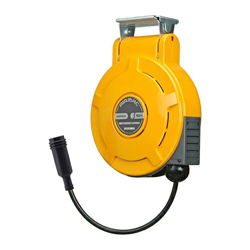 4930510314457｜838-7221 [ADT102] 1販売 商品画像については実際の製品と異なる場合がございます。あくまでも商品のスペックをご確認の上ご注文をお願いいたします。※この商品は受注発注の商品です。その為メーカーに在庫がない場合がございます。その場合は大変申し訳ございませんがキャンセルとさせて頂きます。予めご了承下さい。838-7221特長余分な力は不要。一定の長さで確実に止まるラチェット式ストッパーを採用しています。天井、柱、壁に取付可能です。一次側ホース1m付です。溶接火花に強い難燃性エンビホースです。10mタイプのスタンダード型です。用途自動車整備に。エアー作業に。生産工場に。仕様ホース内径×外径(mm)：6.5×10ホース全長(m)：10取付一次側：1/4プラグカプラ付（HC-2P）取付二次側：1/4ワンタッチロータリーロック付ナットカプラ付（HC-2ROL）ホース二次側全長(m)：10使用圧力(MPa)：1.5幅(mm)：288奥行(mm)：110高さ(mm)：367ホース材質：編糸補強1Bブレード入り（内側：ウレタン、外側：難燃性塩ビ）仕様2使用圧力：1.5MPa(15kgf/cm［［の2乗］］)ホース仕様：編糸補強1Bブレード入　内側…ウレタン　外側…難燃性エンビホース長さ：10mホース内径：6.5mm、ホース外径10mm取付金具一次側：1/4プラグカプラ付（HC-2P)、二次側：1/4ワンタッチロータリーナットカプラ付（HC-2RO)引きひも付材質_仕上本体：ABS樹脂ホース：編糸補強1Bブレード入　内側…ウレタン　外側…難燃性エンビ質量5.100KGセット内容_付属品一次側ホース（1m）袋ナットジョイントプラグカプラ取付金具原産国日本JANコード4930510314457「ルーペスタジオ」では、拡大鏡(虫眼鏡/ルーペ)、双眼鏡、単眼鏡、望遠鏡などのレンズ製品を主に取り扱っております。工具製品は常には在庫しておらずお取りよせとなります。ご了承下さい。エアリール エアリールハタヤ 取付型自動巻取エアリール エヤーマックM 関連商品へ