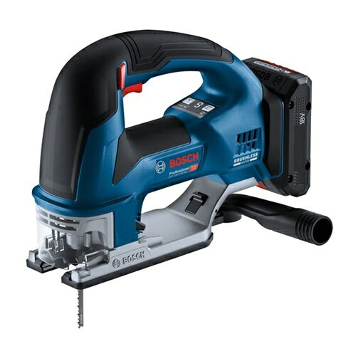 ｜661-5433 [GST18V155BCHSET ] 1販売 商品画像については実際の製品と異なる場合がございます。あくまでも商品のスペックをご確認の上ご注文をお願いいたします。※この商品は受注発注の商品です。その為メーカーに在庫がない場合がございます。その場合は大変申し訳ございませんがキャンセルとさせて頂きます。予めご了承下さい。661-5433特長高性能ブレードガイドで精度の高い切断を実現しました。簡単ブレード交換SDSシステムです。スマホと繋げて機能設定が可能なコネクト対応(コネクティビティチップ内蔵)です。ドロップシャットダウン機能付です。EMPが過負荷からモーターを保護します。オービタル機構付です。LEDライト(ON／OFFスイッチ有)付です。用途木材、プラスチック、金属、ステンレスの切断に。仕様切断能力(mm)木材：155切断能力(mm)軟鋼板：10切断能力(mm)アルミ：20ストローク数(min［［の−1乗］］)：0〜3800ストローク(mm)：26本体寸法(mm)：244×204×82バッテリー電圧(V)：18仕様2定格電圧：DC18V(ボッシュプロ用充電式専用バッテリー)ストローク数：0〜3800min[[の1乗]](回／分)振動3軸合成値：木工切断8.0m／s2振動3軸合成値：軟鋼板切断5.0m／s2材質_仕上ポリアミド樹脂セット内容_付属品本体5.0Ahバッテリー(A1850LIB)×1個充電器(GAL1880CV)防じんカバーバリ止めガイド吸じんアダプター六角レンチキャリングケース(L-BOXX136N)原産国ハンガリー「ルーペスタジオ」では、拡大鏡(虫眼鏡/ルーペ)、双眼鏡、単眼鏡、望遠鏡などのレンズ製品を主に取り扱っております。工具製品は常には在庫しておらずお取りよせとなります。ご了承下さい。ジグソー・レシプロソー 充電ジグソーボッシュ 関連商品へ