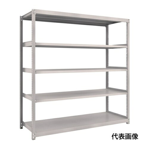 ｜697-8869 [M336123 ] 1販売商品画像については実際の製品と異なる場合がございます。あくまでも商品のスペックをご確認の上ご注文をお願いいたします。※この商品は受注発注の商品です。その為メーカーに在庫がない場合がございます。その場合は大変申し訳ございませんがキャンセルとさせて頂きます。予めご了承下さい。697-8869特長ボルトを1本も使用していないボルトレス構造で、分解・組み立て作業が簡単で、作業時間を大幅に短縮できます。棚の段変更が、25mmピッチで、自由に調整、変更ができます。高さ、奥行が同じであれば、増結することができます。また、支柱を兼用することにより、コストダウンが図れます。優れた断面構造で、荷重、横からのねじれにも強いC型形状の支柱を採用しています。樹脂ベースの使用により、床を傷つけません。仕様間口(mm)：1861奥行(mm)：1131高さ(mm)：911有効間口(mm)：1740色：ネオグレー棚段数(段)：3均等積載量(kg/段)：300最大積載量(kg/台)：2500棚板調整ピッチ(mm)：25タイプ：単体型組立目安：2人30分仕様2均等積載量：300kg/段最大積載量：2500kg/台材質_仕上本体:スチール（粉体塗装）、ベース:ポリプロピレン(再生材100%使用)セット内容_付属品支柱4本・ビーム4本・棚板6枚・中棚受4個・天棚受2個注意集中荷重になりますと耐荷重能力は半減します。必ず均等に荷重を分布させてご使用ください。連結型のみではご使用できません。原産国日本「ルーペスタジオ」では、拡大鏡(虫眼鏡/ルーペ)、双眼鏡、単眼鏡、望遠鏡などのレンズ製品を主に取り扱っております。工具製品は常には在庫しておらずお取りよせとなります。ご了承下さい。中量棚（300kg） スチール製中量ボルトレス棚TRUSCO スチールラック M3型中量棚 関連商品へ