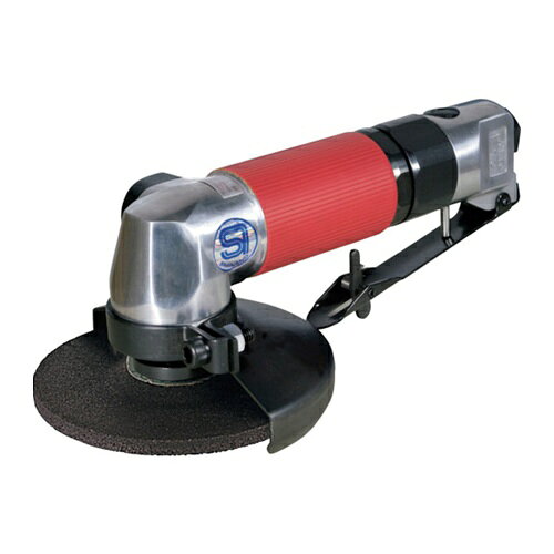 4571165781340｜404-4181 [SI2501L ] 1販売商品画像については実際の製品と異なる場合がございます。あくまでも商品のスペックをご確認の上ご注文をお願いいたします。※この商品は受注発注の商品です。その為メーカーに在庫がない場合がございます。その場合は大変申し訳ございませんがキャンセルとさせて頂きます。予めご了承下さい。404-4181特長軽量タイプです。マフラー装着の静音設計です。用途金属の研削（軽研削）。溶接のビード取り。加工物の面取り。仕様適合砥石寸法外径×厚さ×内径(mm)：100×6×15無負荷回転数(min［［の−1乗］］)：12000空気消費量(［［M3］］/min)：0.37ホース取付口：1/4NPT排気：側方全長(mm)：191使用空気圧力(MPa)：0.6スロットル：レバータイプ質量1330.000Gセット内容_付属品1/4プラグ注意砥石は別売です。原産国日本JANコード4571165781340「ルーペスタジオ」では、拡大鏡(虫眼鏡/ルーペ)、双眼鏡、単眼鏡、望遠鏡などのレンズ製品を主に取り扱っております。工具製品は常には在庫しておらずお取りよせとなります。ご了承下さい。エアグラインダー エアディスクグラインダーSI 関連商品へ