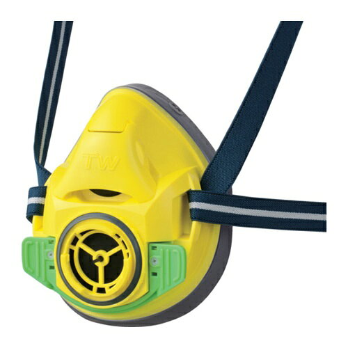 シゲマツ 防じん・防毒マスク TW01C イエロー(M)(32714) [TW01C-YE-M] TW01CYEM 販売単位：1