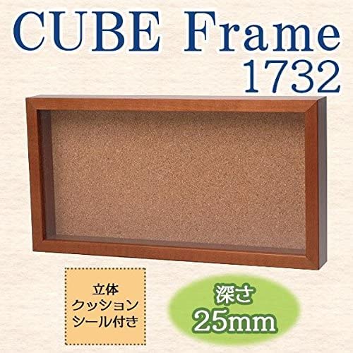 フォトフレーム 写真立て 額縁 ボックス 立体額 キューブフレーム 木製 縦横 壁掛け 置き型 深さ25mm ボックスフレーム [3]