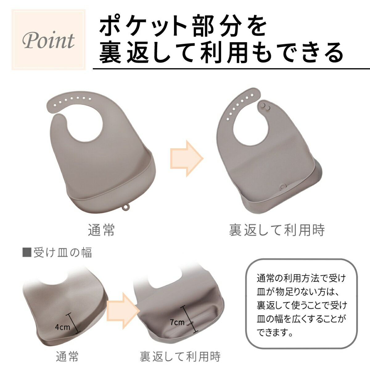 お食事エプロンポケット