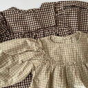 ＼10%OFFセール／ ベビー キッズ 女の子 男の子 セットアップ gingham check set up ギンガムチェック かぼちゃパンツ ブルマ コットン 可愛い 韓国 風 60cm 70cm 80cm 90cm 海外 輸入 子供服 春 秋 冬 送料無料 2