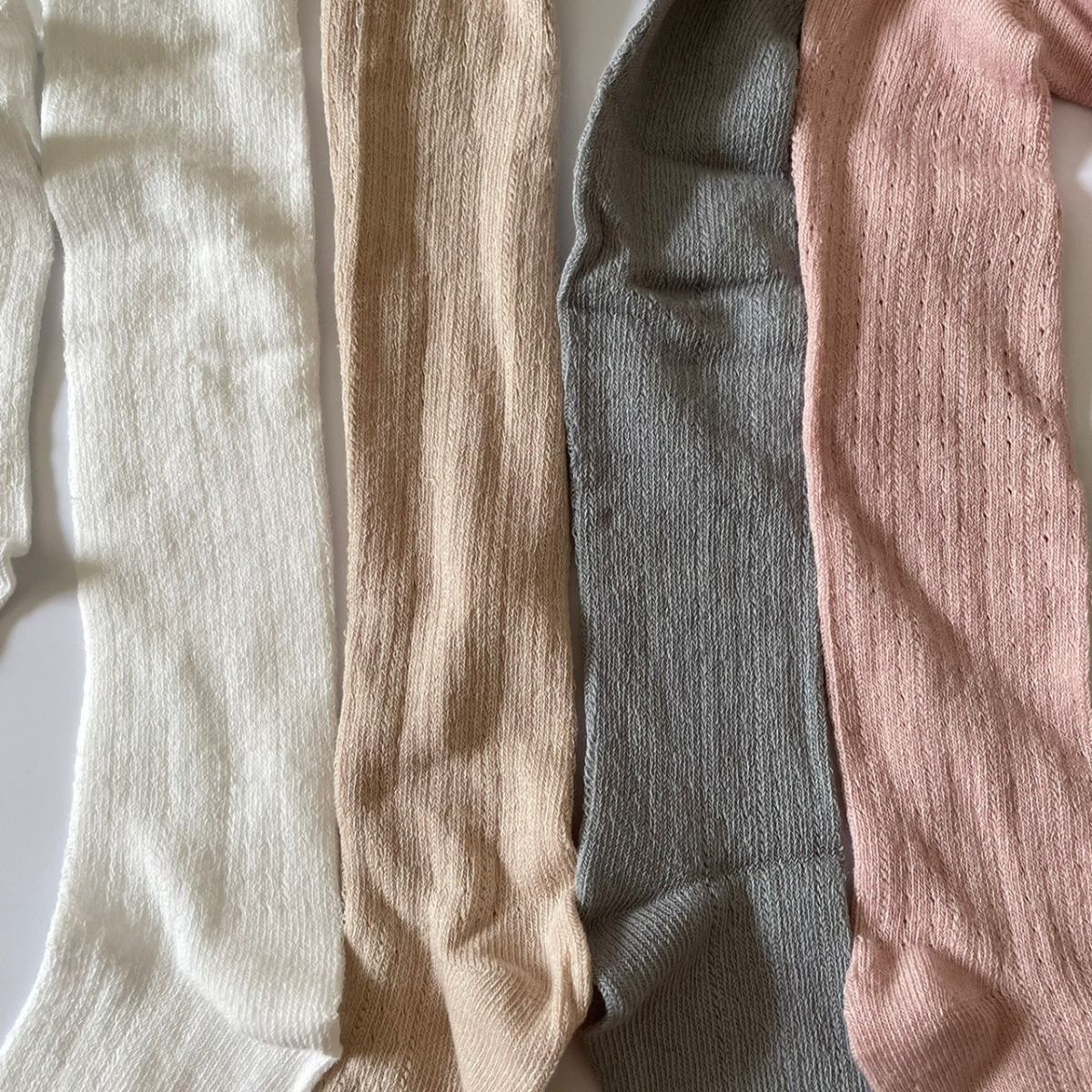 ベビー キッズ 女の子 子供服 レース タイツ lace knitting tights 透かし編み コ...