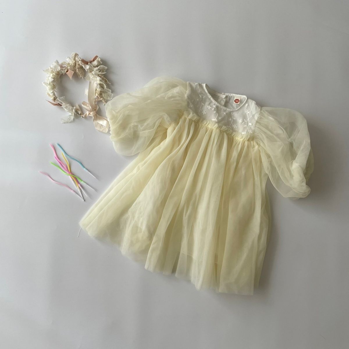 キッズ ベビー 女の子 ドレス ワンピース tulle dress チュール レース イベント ...