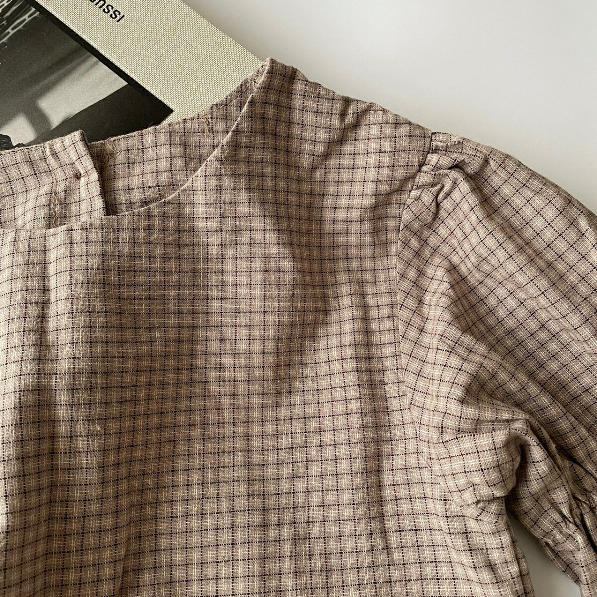 キッズ ベビー 女の子 ワンピース ribbon check ops one-pieceコットン チェック ...
