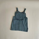 キッズ ベビー 女の子 ワンピース frill heart denim jumper skirt one-pieceジャンパースカート フリル ハート デニム コットン ナチュラル 可愛い 韓国 風 70cm 80cm 90cm 100cm インポート 海外 輸入 子供服 春 夏 秋 冬 送料無料 2