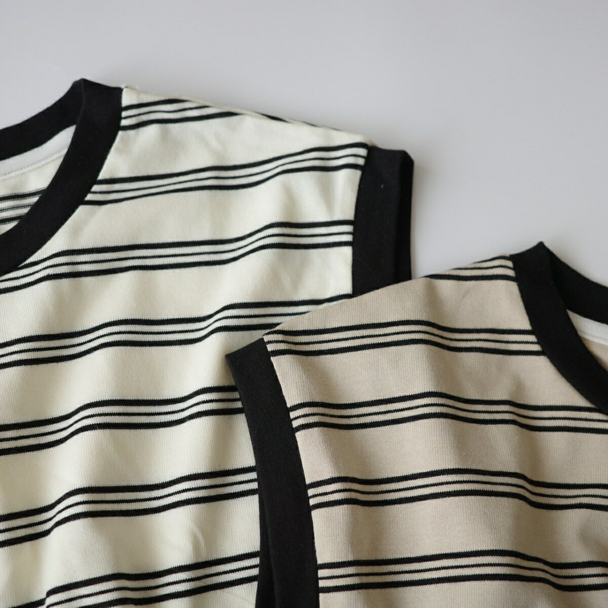 ＼20%OFFセール／ キッズ ベビー トップス piping border tanktop パイピング ボーダー タンクトップ ノースリーブ 女の子 男の子 可愛い 韓国 風 シンプル クラシック クラシカル 80cm 90cm 100cm 110cm 120cm 130cm 140cm インポート 輸入 子供服 春 夏 秋 送料無料 3