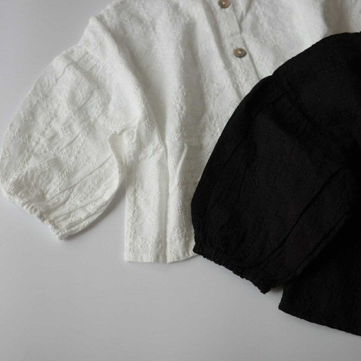 ��20%OFFx5�ܡ� �٥ӡ� ���å� ���λ� �ȥåץ� embroidery cotton blouse �ɽ� ���åȥ� �졼�� �֥饦�� �İ��� 70cm 80cm 90cm 100cm ͢�� �Ҷ��� �� �� �� ����̵��