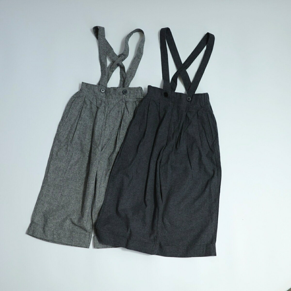 キッズ ベビー 女の子 男の子 パンツ_suspender slacks サスペンダー ボトムス ス...