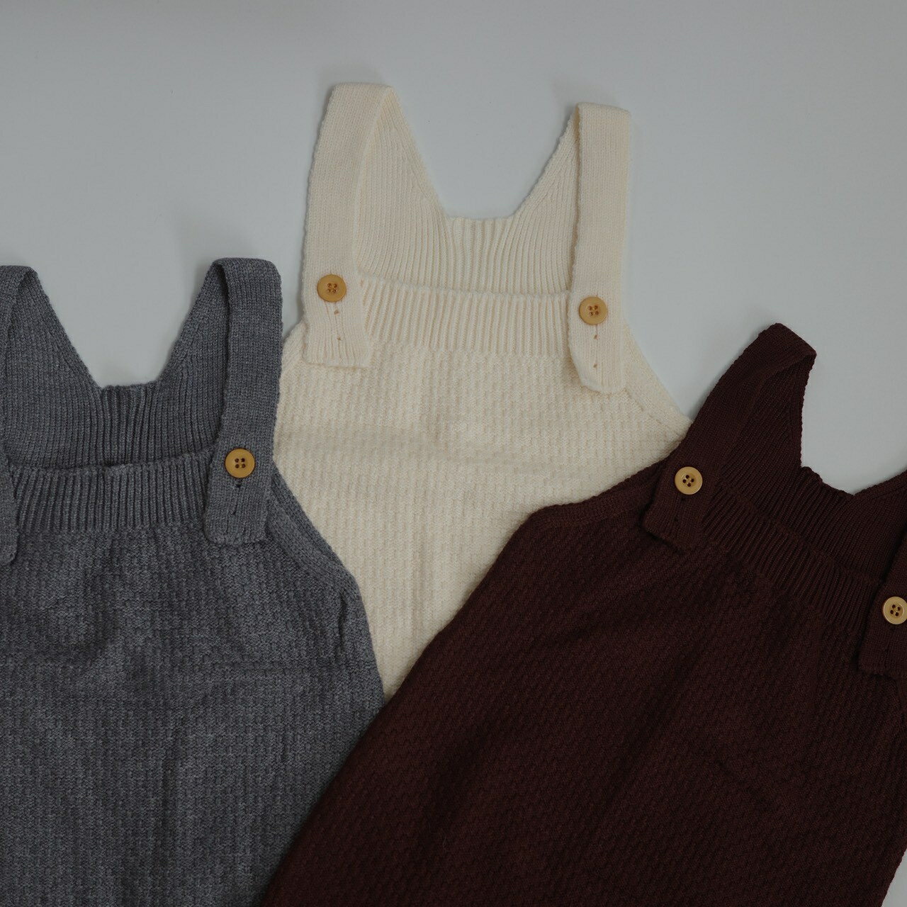 �٥ӡ� �����ڥå� ����ѡ��� baby knit overall �����С������� �˥å� ���λ� �ˤλ� 60cm 70cm 73cm 80cm 90cm ͢�� �Ҷ��� �� �� �� ����̵��