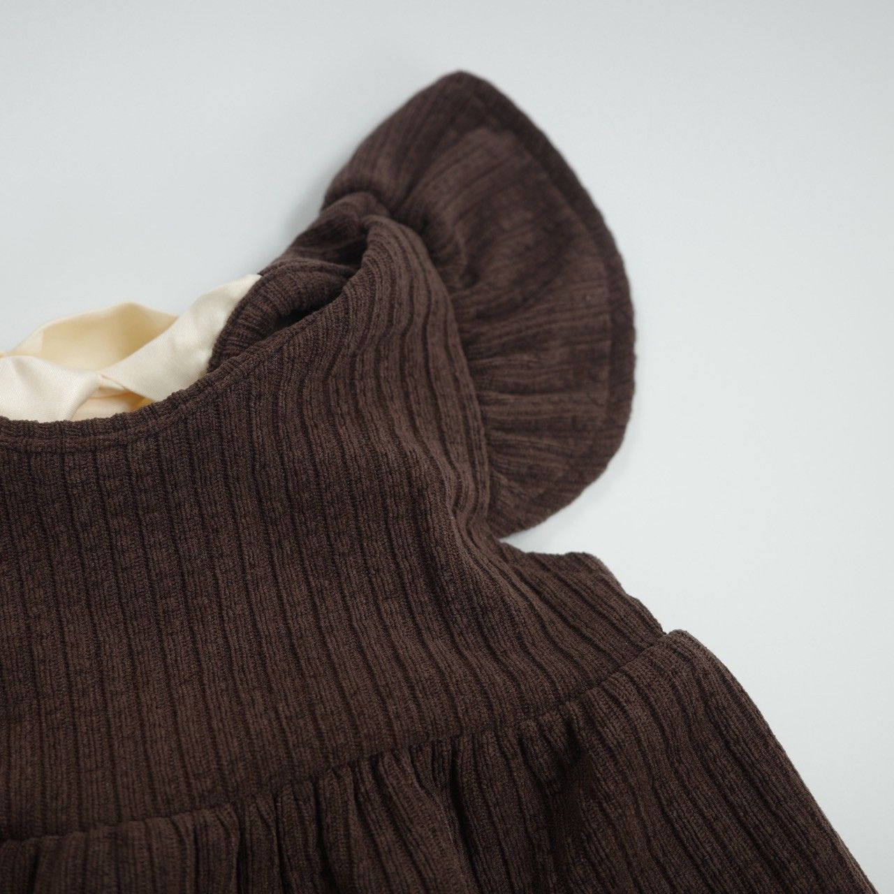 ��1������ݥ����5�ܡ� �٥ӡ� �����ڥå� ����ѡ��� corduroy frill salopette �����ǥ���� �֥饦�� �Хå���ܥ� ���λ� 60cm 70cm 73cm 80cm 90cm ͢�� �Ҷ��� �� �� �� ����̵��