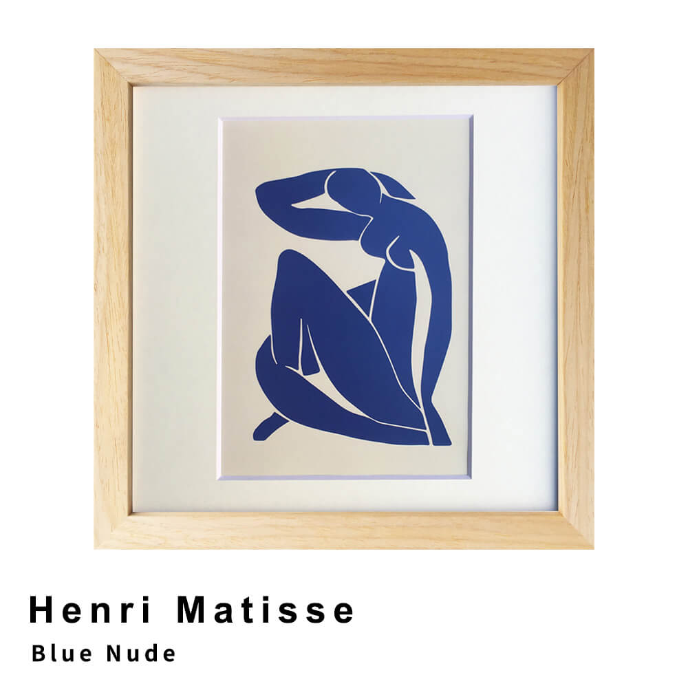 Henri　Matisse（アンリ　マティス）　Blue　Nude　アートポスター（フレーム付き）