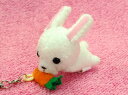 ぱっくんclubアニマル携帯ストラップ うさぎWH/ウサギWH サイズ:7cm ふわふわ もちもち もふもふ ぬいぐるみ おもちゃ ギフト 贈り物 お祝い プレ...
