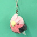 ムニュマム携帯ストラップ モモイロインコ サイズ:5cm ふわふわ もちもち もふもふ ぬいぐるみ おもちゃ ギフト 贈り物 お祝い プレゼント お誕生日 大き...