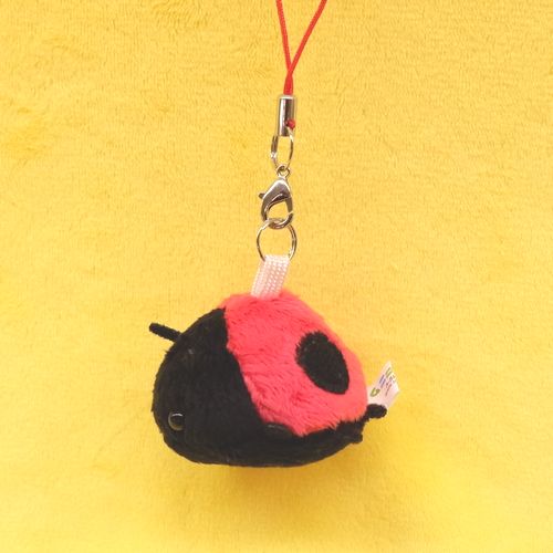 ムニュマム 携帯ストラップ テントウムシ サイズ:4cm てんとう虫 ladybug ふわふわ もちもち もふもふ ぬいぐるみ おもちゃ　ギフト 贈り物 お祝い プレゼント お誕生日 大きい/小さい インテリアのサムネイル