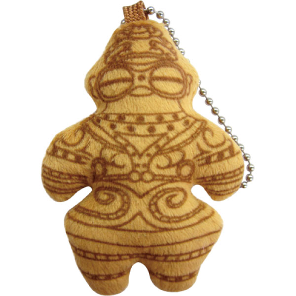 遮光器土偶 キーホルダー サイズ:7cm ふわふわ もちもち もふもふ ぬいぐるみ おもちゃ　ギフト 贈り物 お祝い プレゼント お誕生日 大きい/小さい インテリアのサムネイル