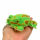 Frog Keychain ベルツノガエル キーホルダー GREEN サイズ:10cm ふわふわ もちもち もふもふ ぬいぐるみ おもちゃ ギフト 贈り物 お祝い プレゼント お誕生日 大きい/小さい インテリア