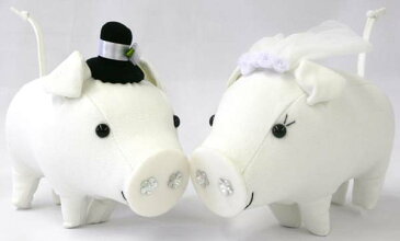 ウェルカム トントン 新郎&新婦セット サイズ:H15cm(頭まで)×L22cm(お尻まで)