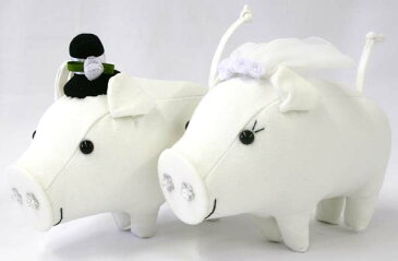 ウェルカム トントン 新郎&新婦セット サイズ:H15cm(頭まで)×L22cm(お尻まで)