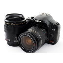 【中古】キヤノン Canon EOS Kiss X2 ダブルレンズセット ブラック 美品 SDカード付き