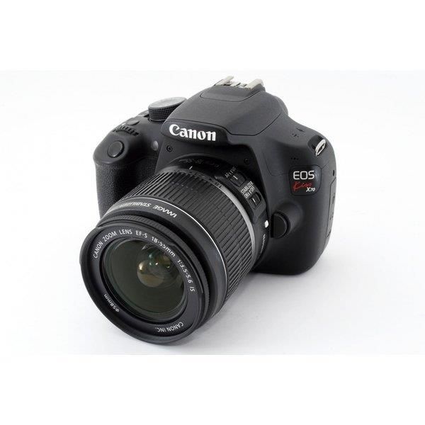 【中古】キヤノン Canon EOS Kiss X70 レンズキット ブラック 美品