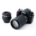 【中古】ニコン Nikon D7000 標準&超望遠ダブルズームセット 美品 SDカードストラップ付き