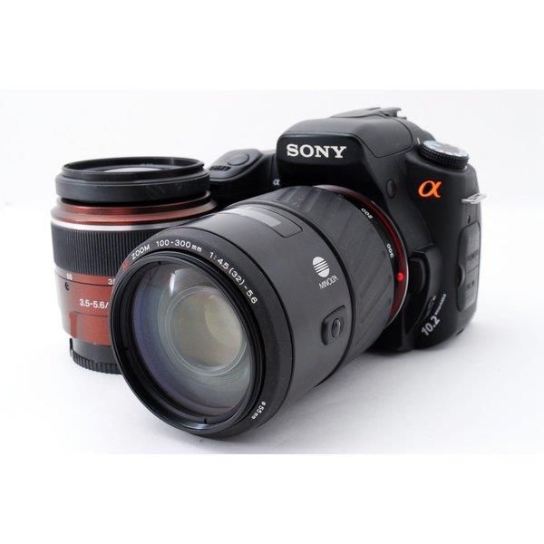 【5/23~5/27限定!最大4,000円OFF&5/25限定で最大P3倍】【中古】ソニー SONY α200 DSLR-A200 ダブルズームセット 美品 ストラップ付き