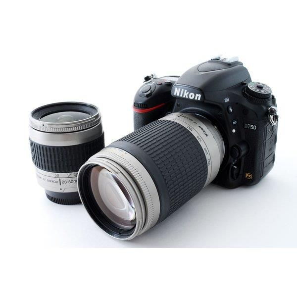 【中古】ニコン Nikon D750 標準&超望遠ダブルレンズセット 美品