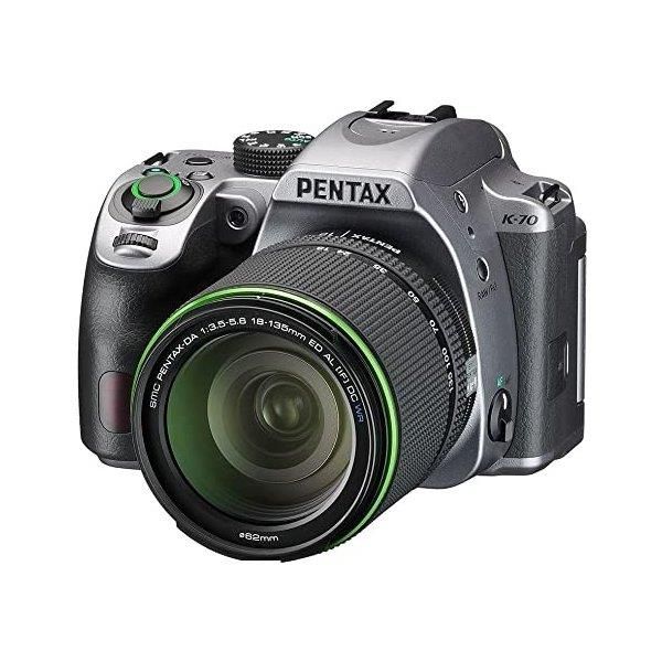 【中古】ペンタックス PENTAX デジタル一眼レフカメラ K-70 DA18-135mmWRレンズキット シルキーシルバー 防塵 防滴 -10℃耐寒 高感度 ...