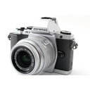 【中古】オリンパス OLYMPUS OM-D E-M5 レンズセット シルバー 美品 小型・軽量・ハイスピード・堅牢 SDカードストラップ付き