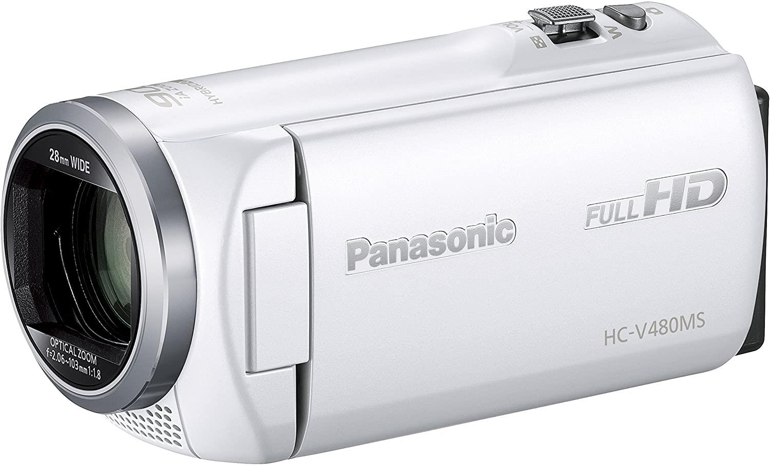 5/9~5/16!4,000OFF&5/10, 5/15ǺP3ܡۡšۥѥʥ˥å Panasonic HDӥǥ V480MS 32GB Ψ90ܥ ۥ磻 HC-V480MS-W