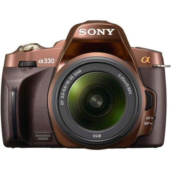 【中古】ソニー SONY α330 ズームレンズキット ブラウン DSLRA330L/T
