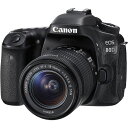 【7/19~26限定!最大4,000円OFF&7/25限定で最大P3倍】【中古】キヤノン Canon EOS 80D レンズキット EF-S18-55mm F3...