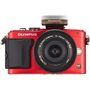 y4/24~4/27!ő4,000~OFF&4/25ōőP3{zyÁzIpX OLYMPUS E-PL6 14-42mm EZYLbg bh E-PL6 EZ LKIT RED SDJ[ht